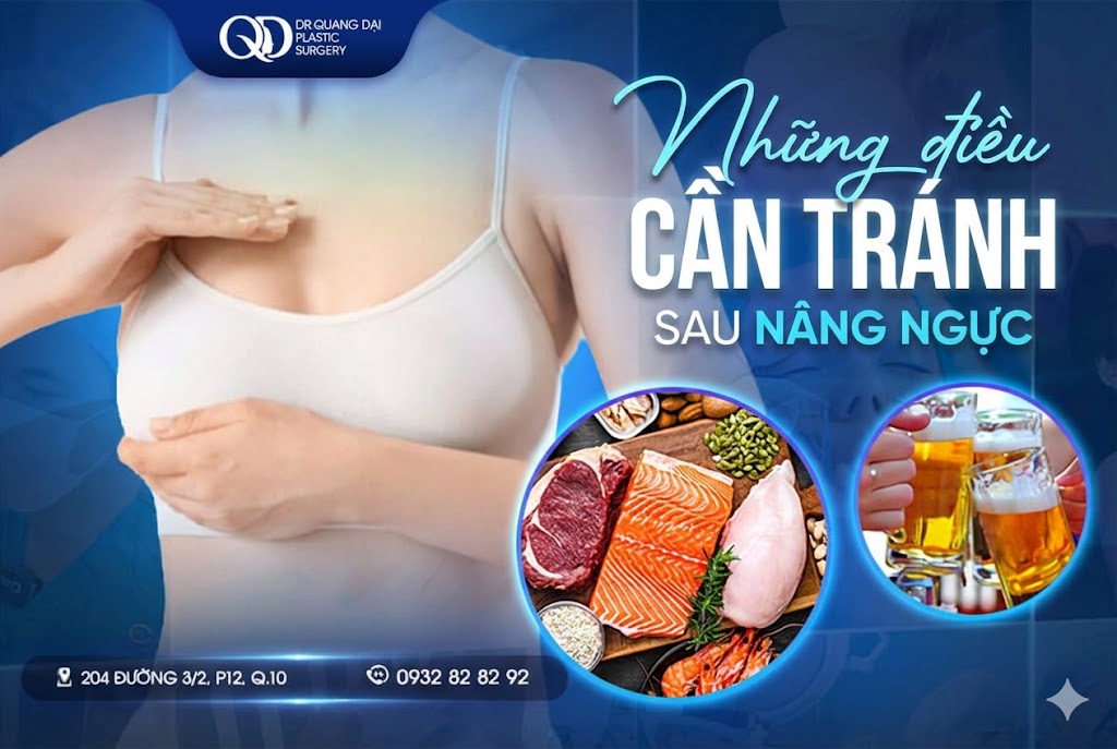 Những điều nên tránh sau nâng ngực